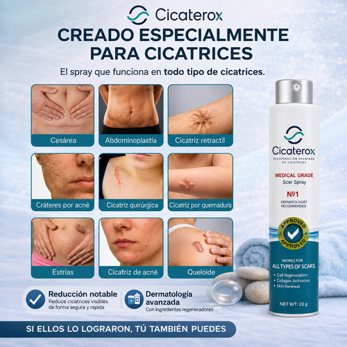 Cicaterox - Spray para eliminar cicatrices