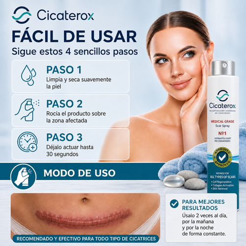 Cicaterox - Spray para eliminar cicatrices